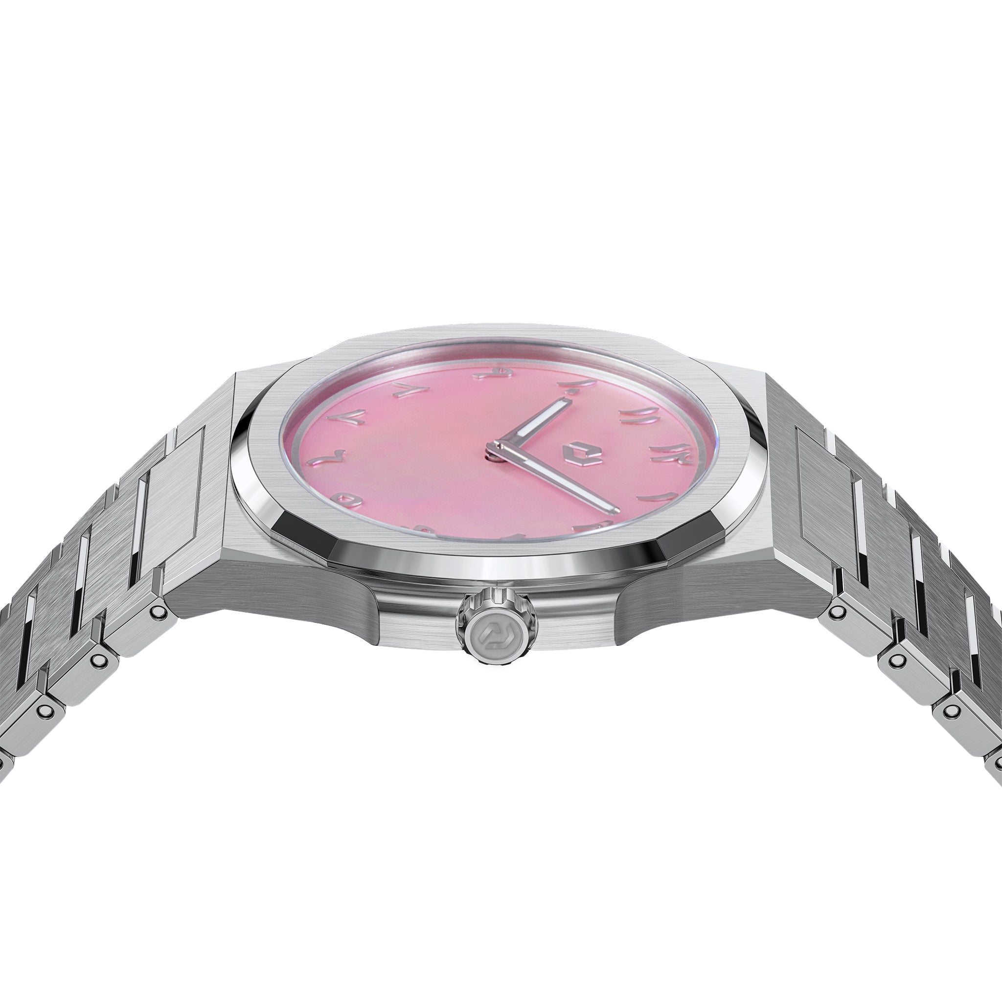 MS MOP Silver Pink 38mm Watch
