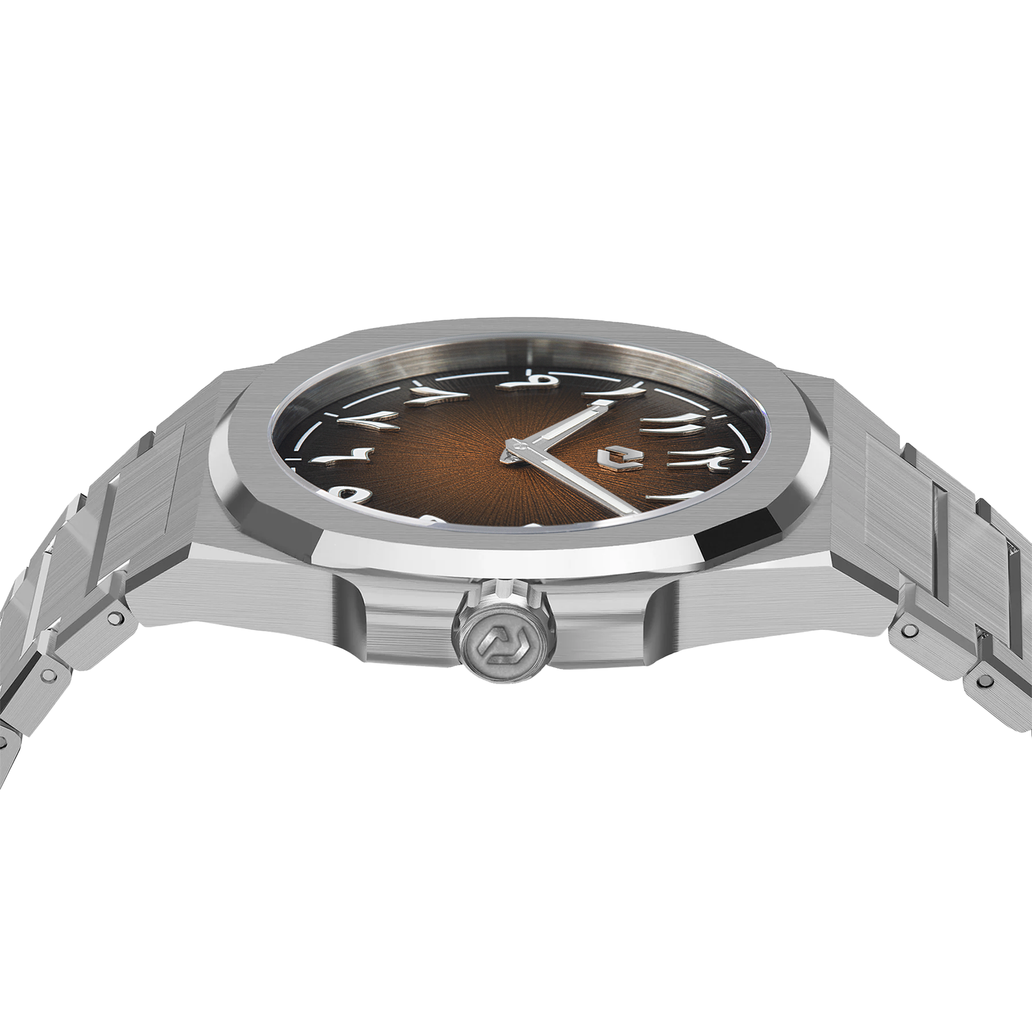 MT Espresso Dial Steel Watch with Arabic markers
