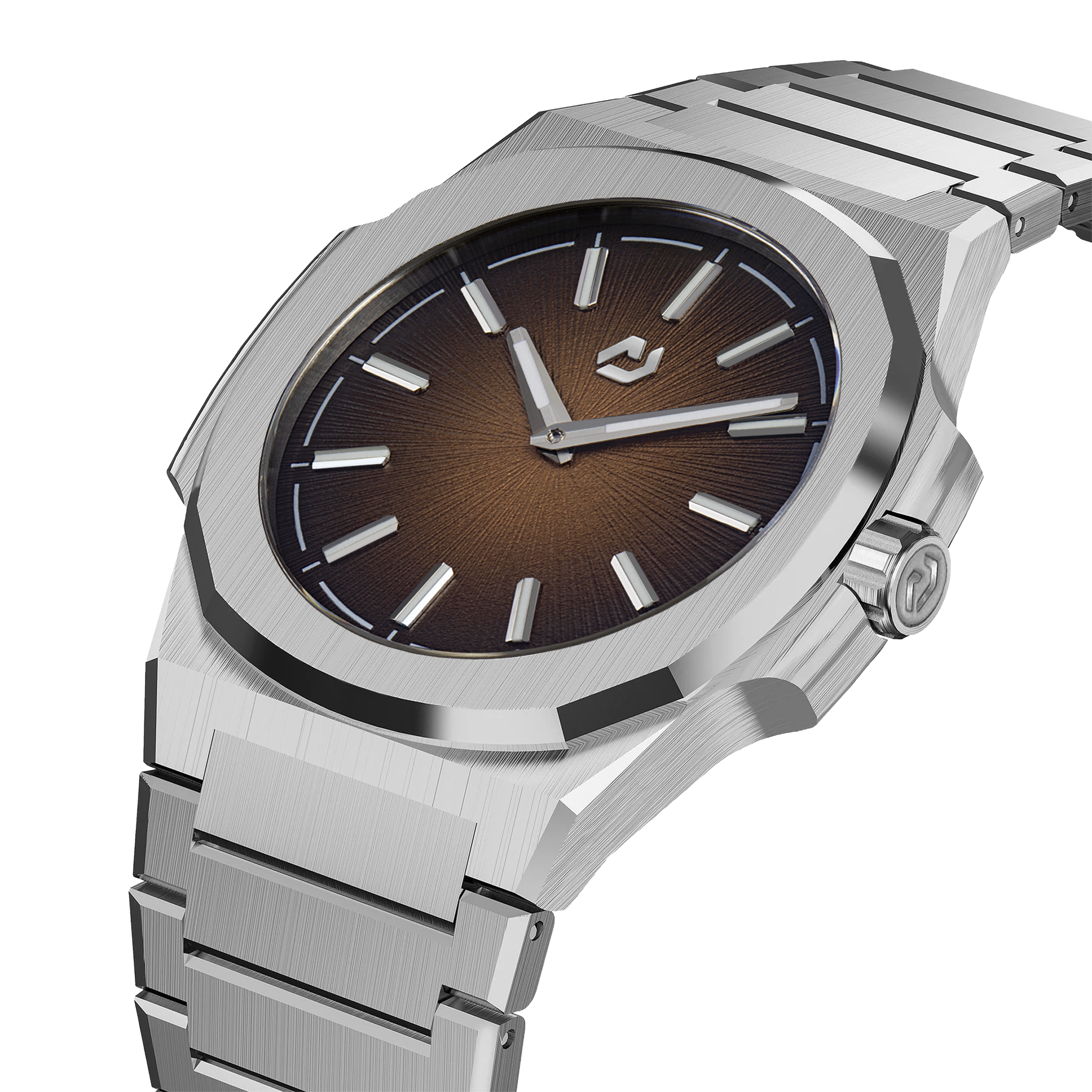 MT Espresso Dial Steel Watch with Arabic markers