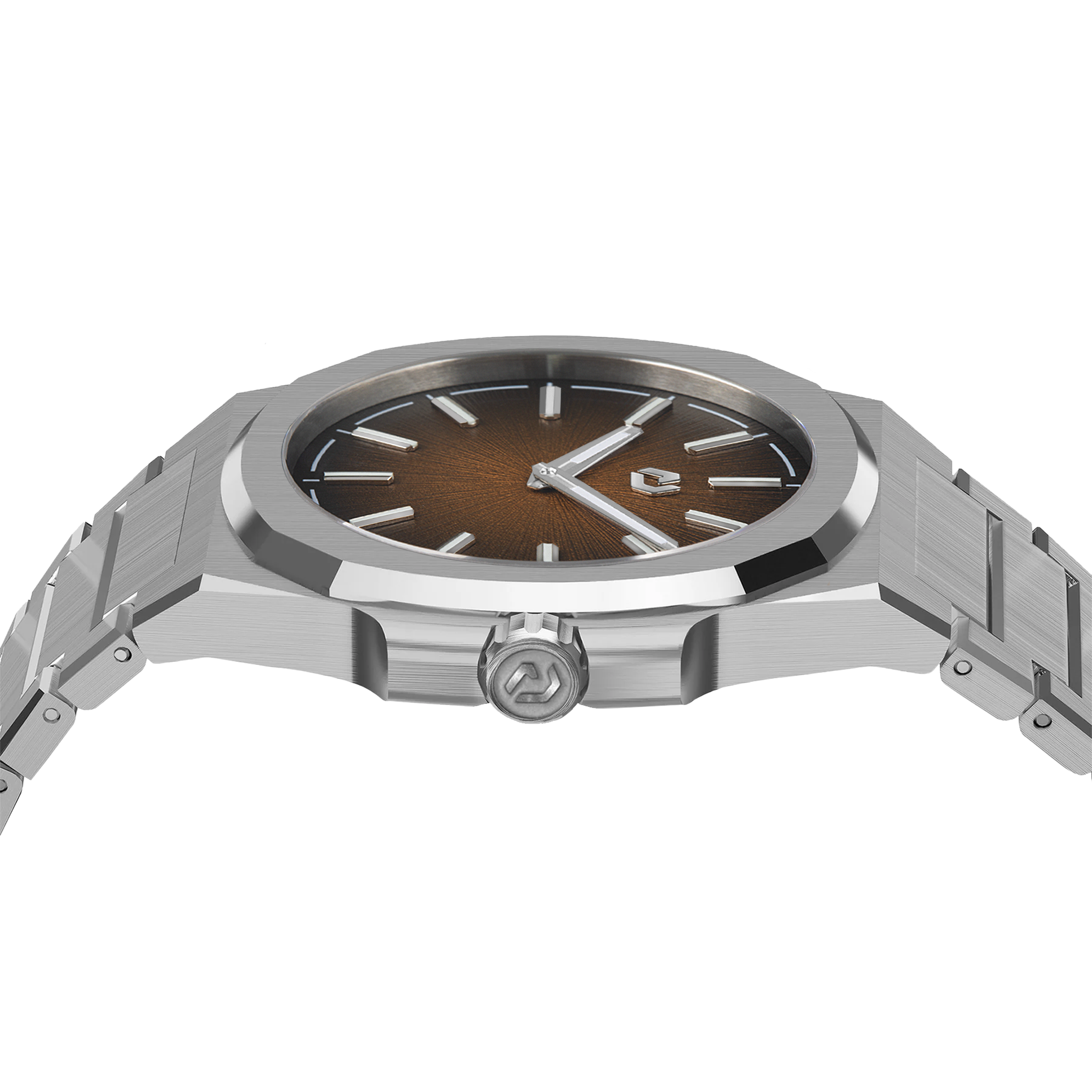 MT Espresso Dial Steel Watch with Arabic markers