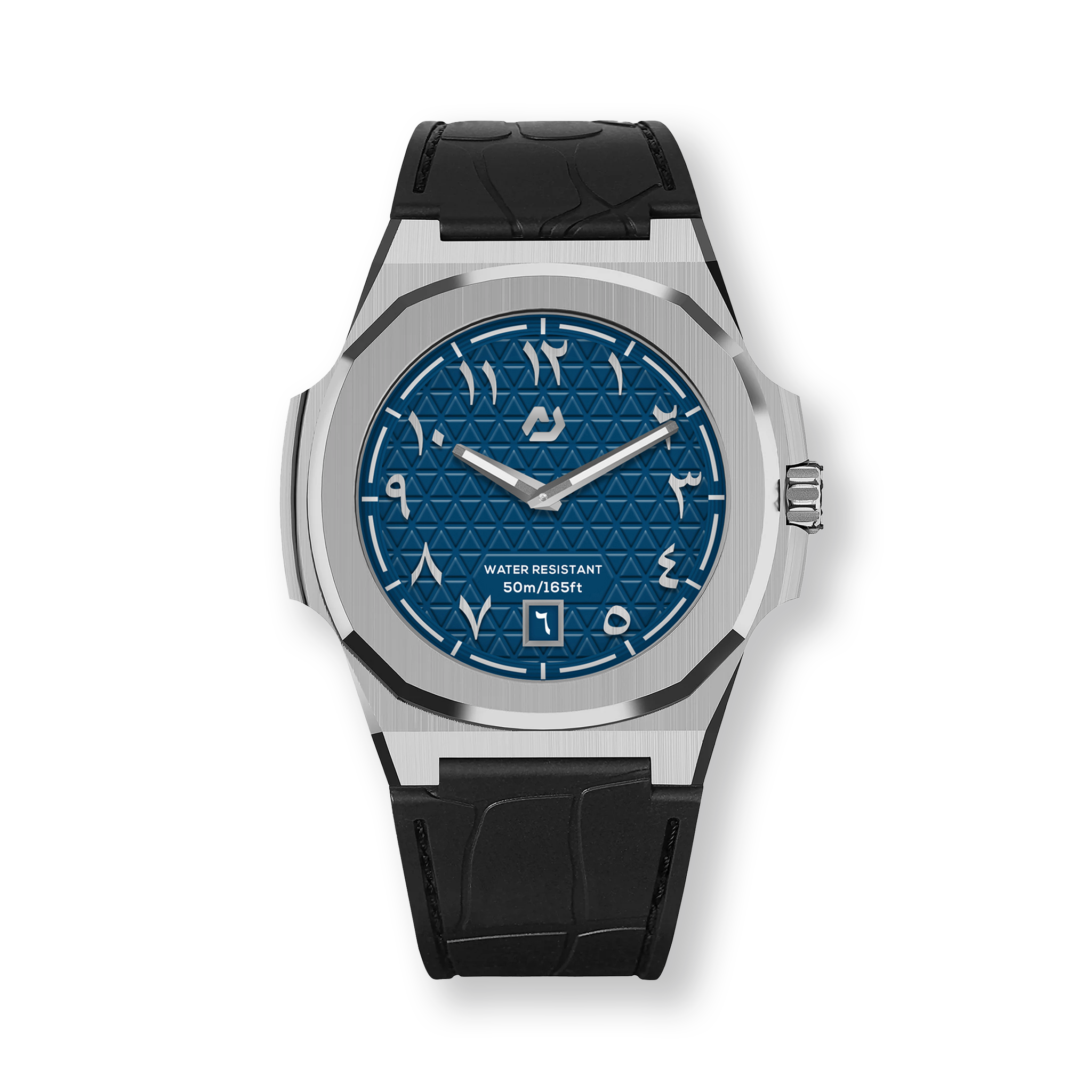 MT Silver 40.5mm Blue Arabic Dial Watch