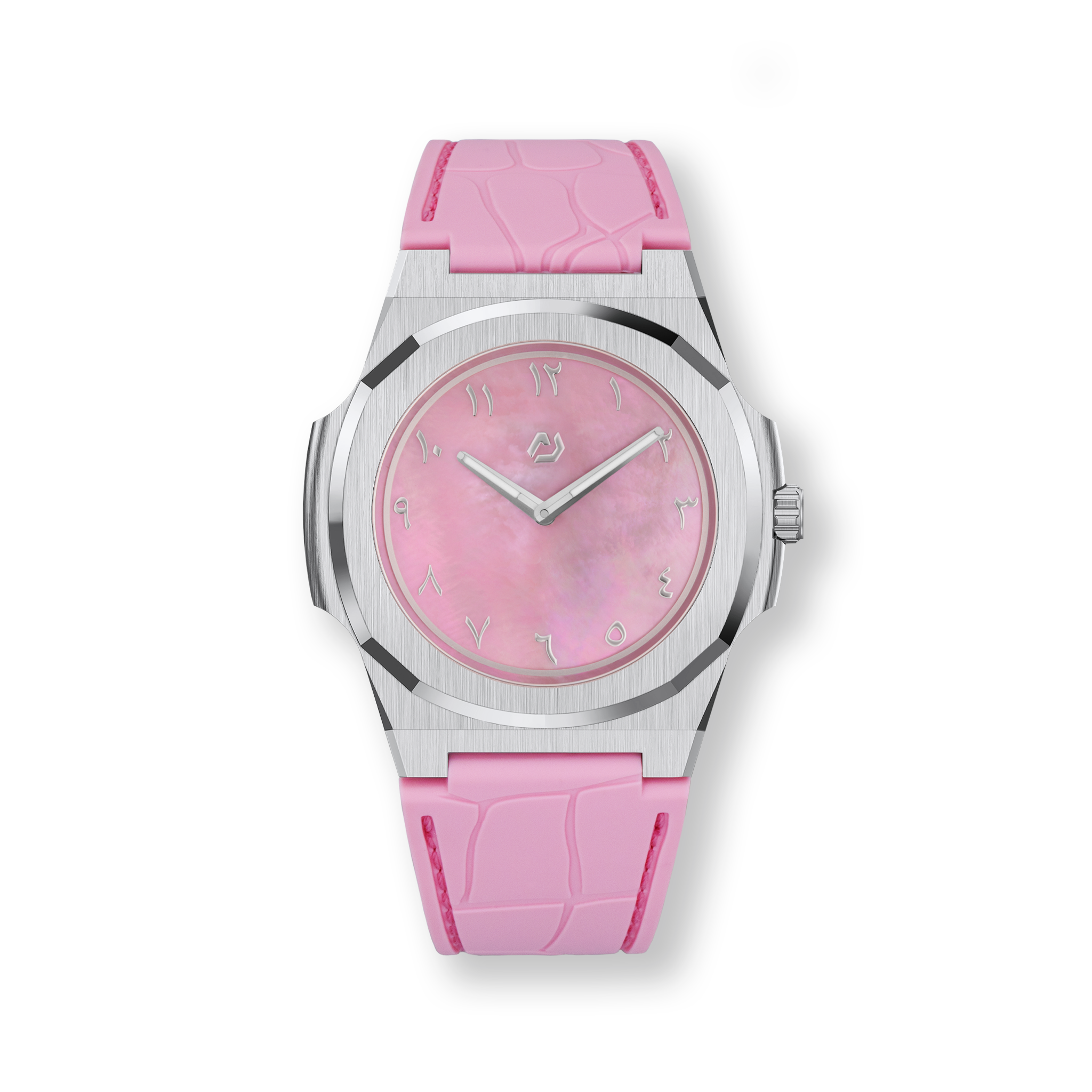 MS MOP Silver Pink 38mm Watch