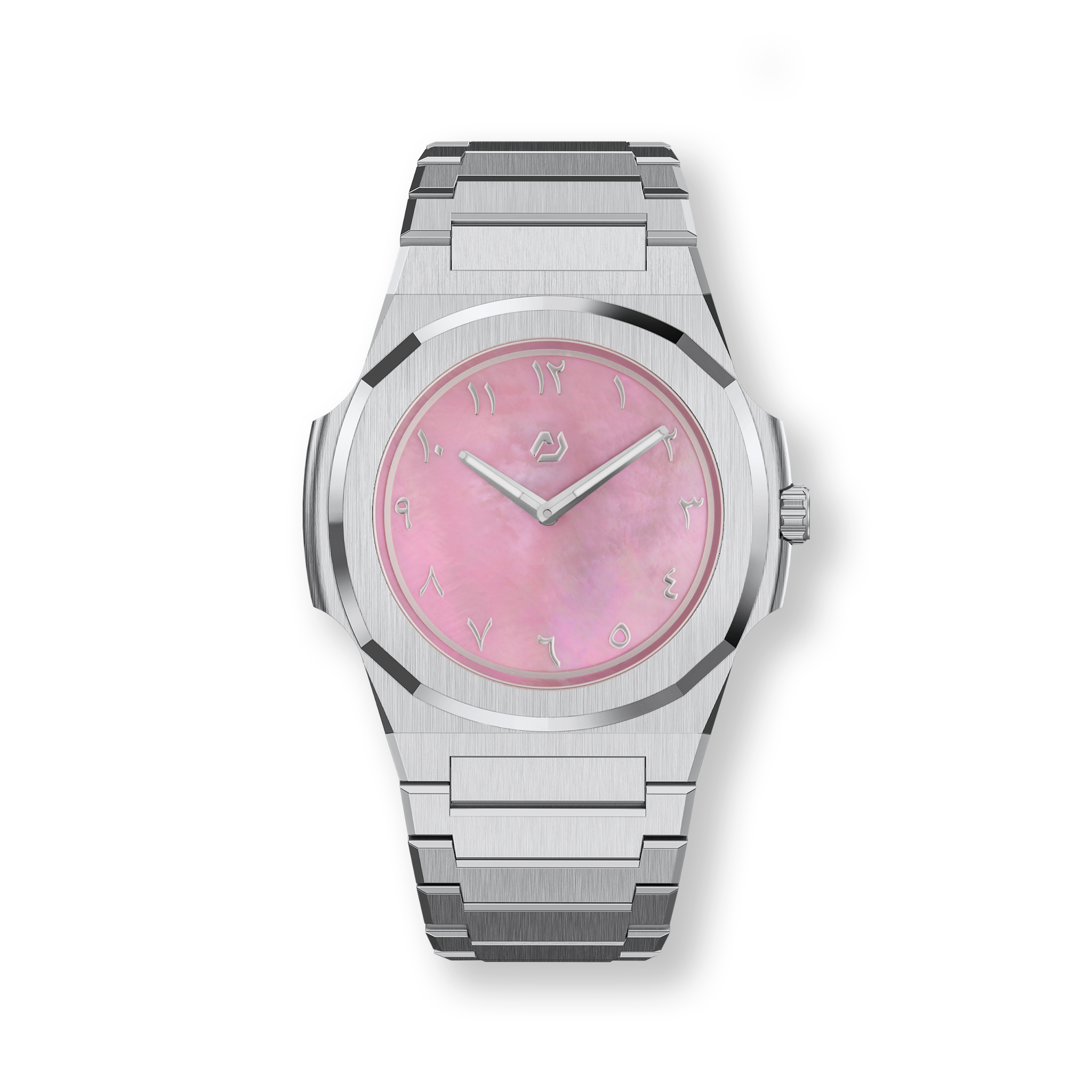 MS MOP Silver Pink 38mm Watch