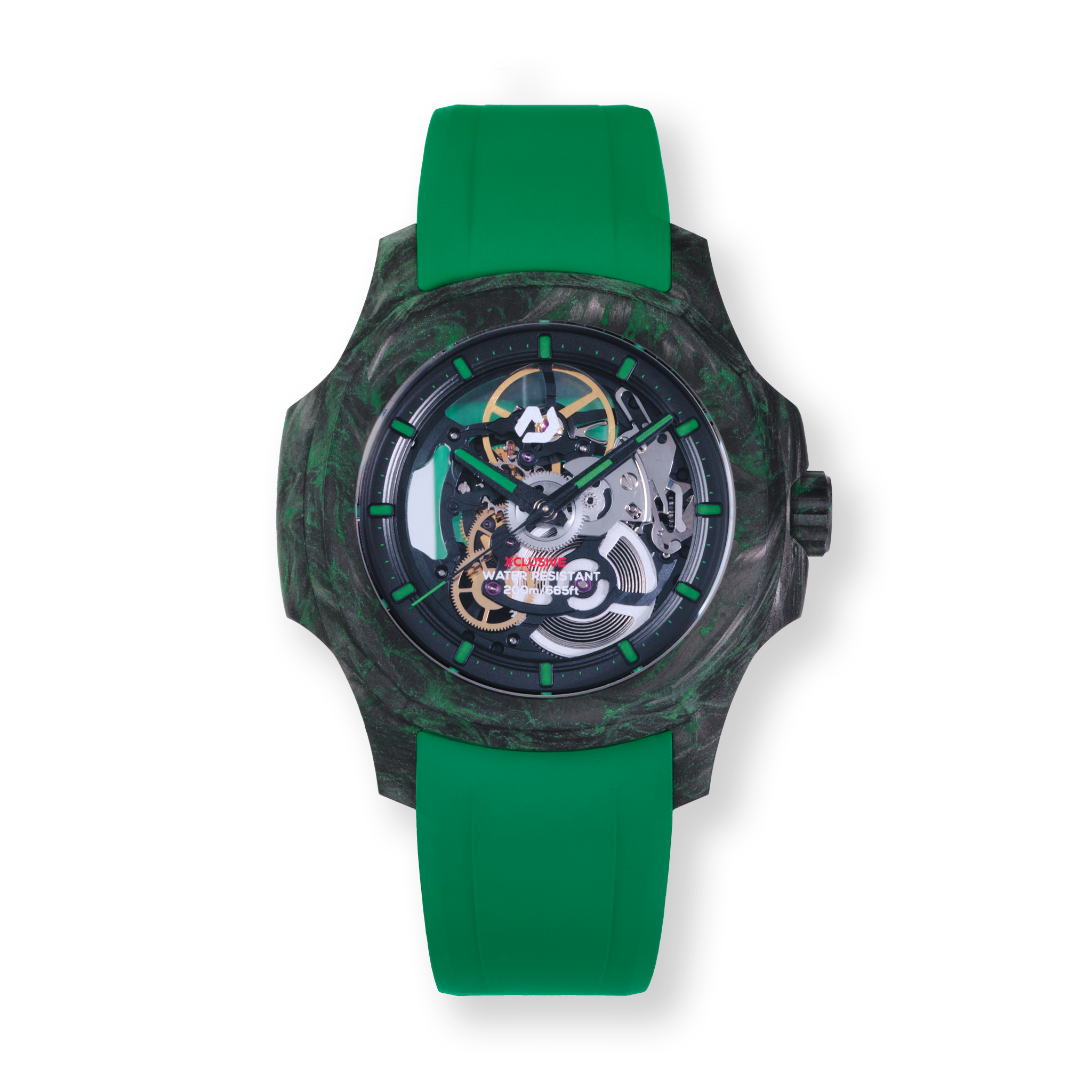 Green Skeleton Watch