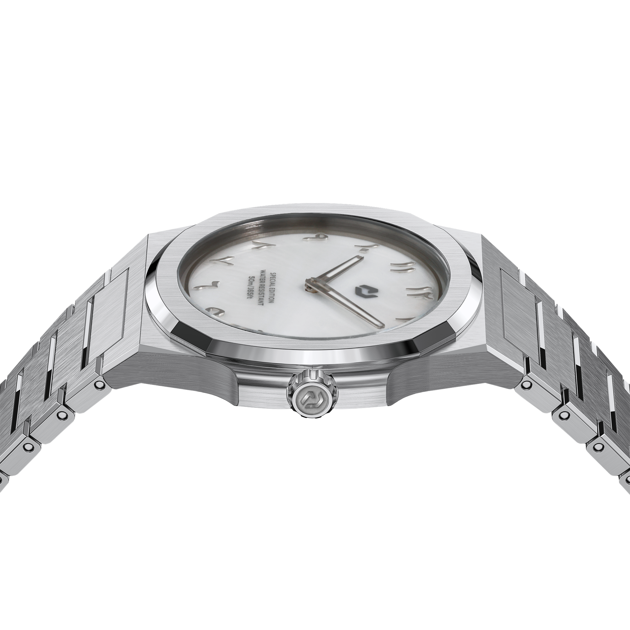 MS MOP Silver 38mm Silver Watch